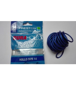 PRESTON DURA HOLLO ELASTIC - SIZE 14 - PEARL BLUE (GYÖNGYKÉK 2,4mm)