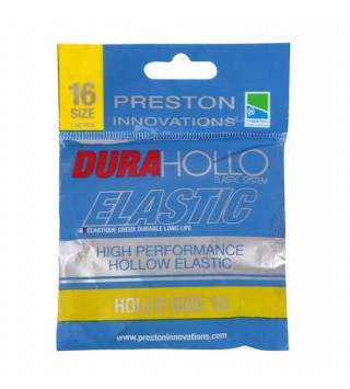 PRESTON Dura Hollo Elastic rakós gumi - Size 16 - Yellow (sárga 2,6mm)