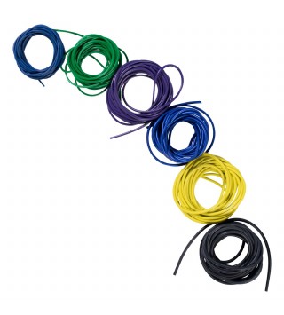 PRESTON Dura Hollo Elastic rakós gumi - Size 18 - Black (fekete 2,8mm)