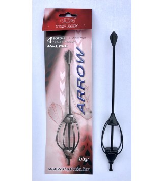 TOP MIX Négybordás arrow method feeder kosár, 55 gr