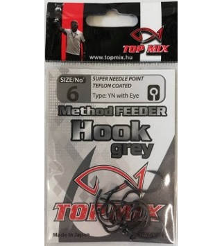 TOP MIX Method Feeder horog #6 fekete