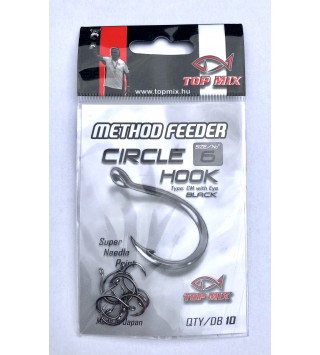 TOP MIX Method Feeder Circle Hook horog #6