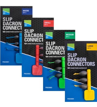 PRESTON Slip Dacron Connector - Small