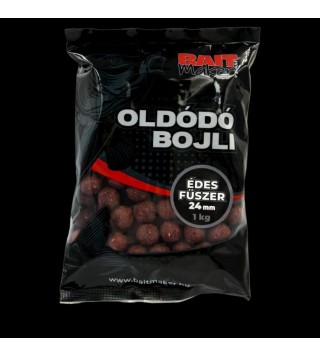 BAIT MAKER Oldódó bojli 24 mm Édes Fűszer 1 kg 