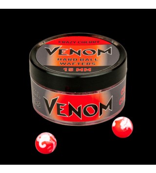 Feedermánia VENOM HARD BALL WAFTERS 15 MM CRAZY CHERRY