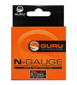 GURU N-Gauge monofil előkezsinór 6 lb - 0,17mm - 100m