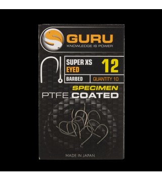 GURU Super XS horog Size 12 (Barbed/Eyed)