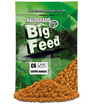 Haldorádó Big Feed - C6 Pellet - Csípős Barack