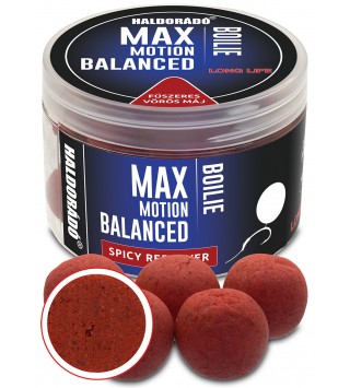 Haldorádó MAX MOTION Boilie Balanced 20 mm - Fűszeres Vörös Máj