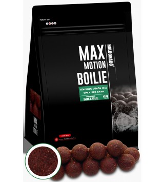 Haldorádó MAX MOTION Boilie Premium Soluble 24 mm - Fűszeres Vörös Máj
