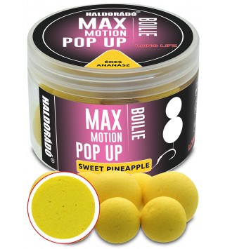 Haldorádó MAX MOTION Boilie Pop Up 16, 20 mm - Édes Ananász