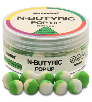 Haldorádó N-Butyric Pop Up Method 9, 11 mm - Vajsav + Fokhagyma