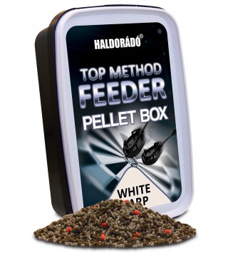 HALDORÁDÓ Top Method Feeder Pellet Box - WHITE CARP