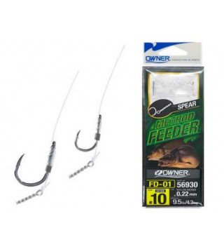 OWNER METHOD FEEDER 56930 előkötött horog bayonet tüskéve – 10/0,22mm
