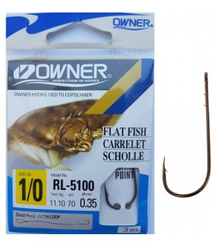 Owner előkötött 5100 süllőző horog 1