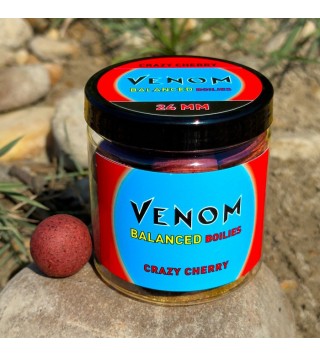 Feedermánia Venom Balanced Boilies Crazy Cherry 24 mm