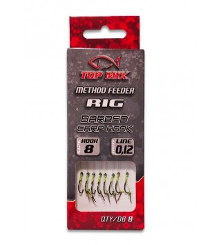 TOP MIX Method Feeder Rig - 8 (előkötött horog csalitüskével)
