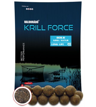 Haldorádó KRILL FORCE Boilie Long Life 20 mm - Krill Natur