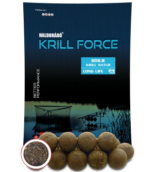 Haldorádó KRILL FORCE Boilie Long Life 24 mm - Krill Natur