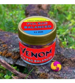Feedermánia Venom PVA Bag Balanced Boilies - Sweet Pineapple 12mm