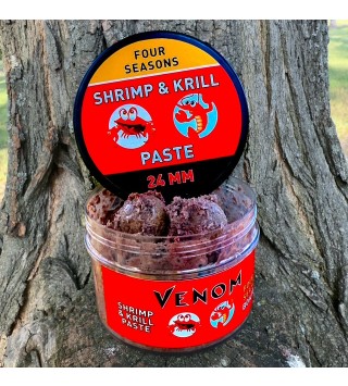 Feedermánia Venom Shrimp & Krill Paste - Four Seasons 24 mm