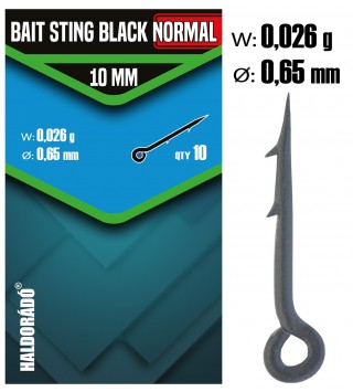 Haldorádó Bait Sting Black Fekete csalitüske NORMAL 10 mm