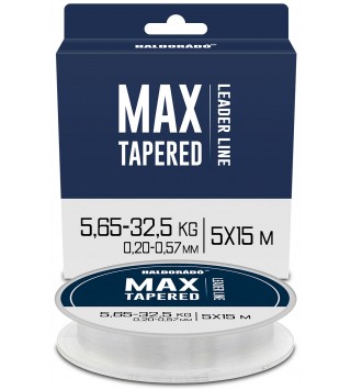 Haldorádó MAX TAPERED Leader 5x15 m - 0,20-0,57 mm dobóelőke