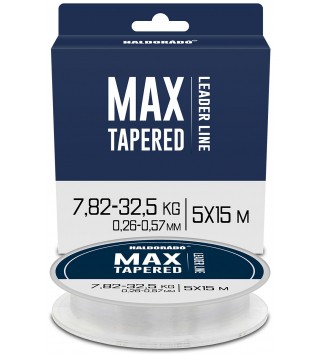 Haldorádó MAX TAPERED Leader 5x15 m - 0,26-0,57 mm dobóelőke