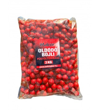 BAIT MAKER Oldódó bojli 24 mm Füstölt Kolbász 3 kg