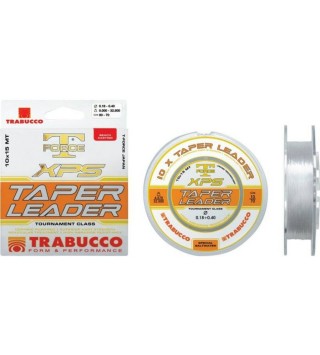 Trabucco T-FORCE XPS TAPER LEADER 10*15 M 0,57-0,20 MM 