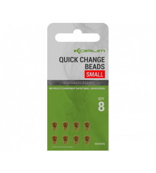 Korum Quick Change Beads Smokescreen gyorskapocs - SMALL