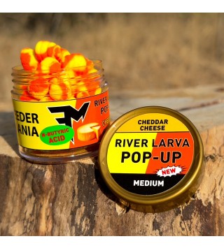 Feedermánia River Larva Pop-Up Cheddar Cheese - Medium